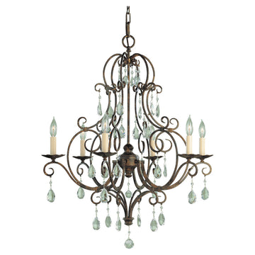 Murray Feiss 6 Bulb Mocha Bronze Chandelier - C140-F1902/6MBZ
