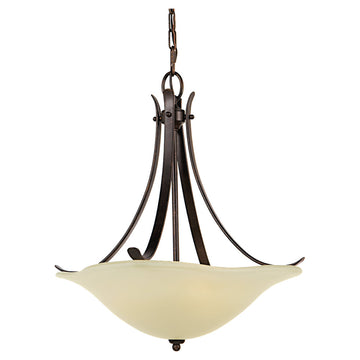 Murray Feiss 3 Bulb Grecian Bronze Chandelier - C140-F2045/3GBZ