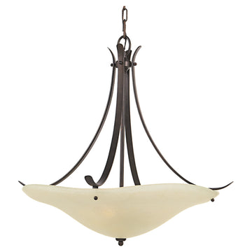 Murray Feiss 3 Bulb Grecian Bronze Chandelier - C140-F2046/3GBZ