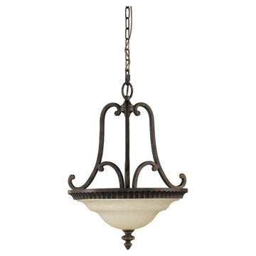 Murray Feiss 2 Bulb Walnut Chandelier - C140-F2223/2WAL