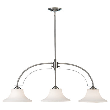 Murray Feiss 3 Bulb Brushed Steel  Chandelier - C140-F2248/3BS