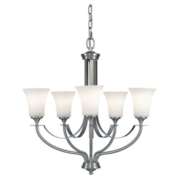 Murray Feiss 5 Bulb Brushed Steel  Chandelier - C140-F2252/5BS