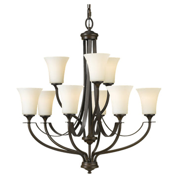 Murray Feiss 9 Bulb Oil Rubbed Bronze Chandelier - C140-F2253/6+3ORB