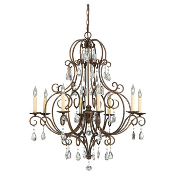 Murray Feiss 8 Bulb Mocha Bronze Chandelier - C140-F2303/8MBZ