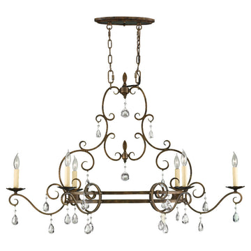 Murray Feiss 6 Bulb Mocha Bronze Chandelier - C140-F2304/6MBZ