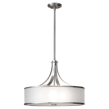 Murray Feiss 4 Bulb Brushed Steel Chandelier - C140-F2343/4BS