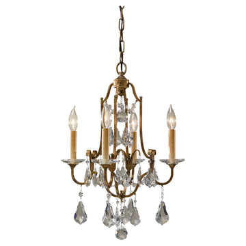 Murray Feiss 4 Bulb Oxidized Bronze Chandelier - C140-F2480/4OBZ