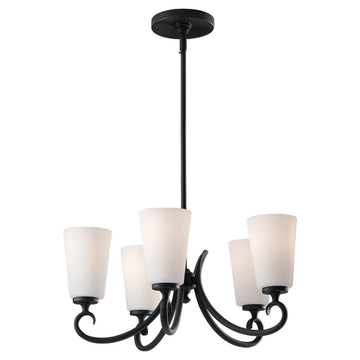 Murray Feiss 5 Bulb Black Chandelier - C140-F2535/5BK