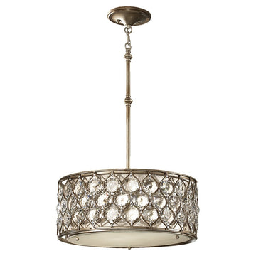 Murray Feiss 3 Bulb Burnished Silver Chandelier - C140-F2568/3BUS