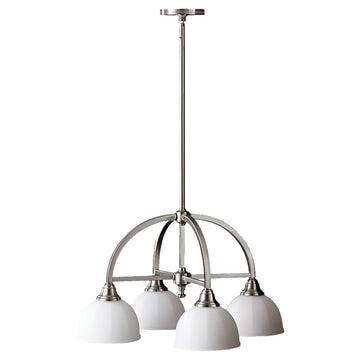 Murray Feiss 4 Bulb Brushed Steel Chandelier - C140-F2582/4BS