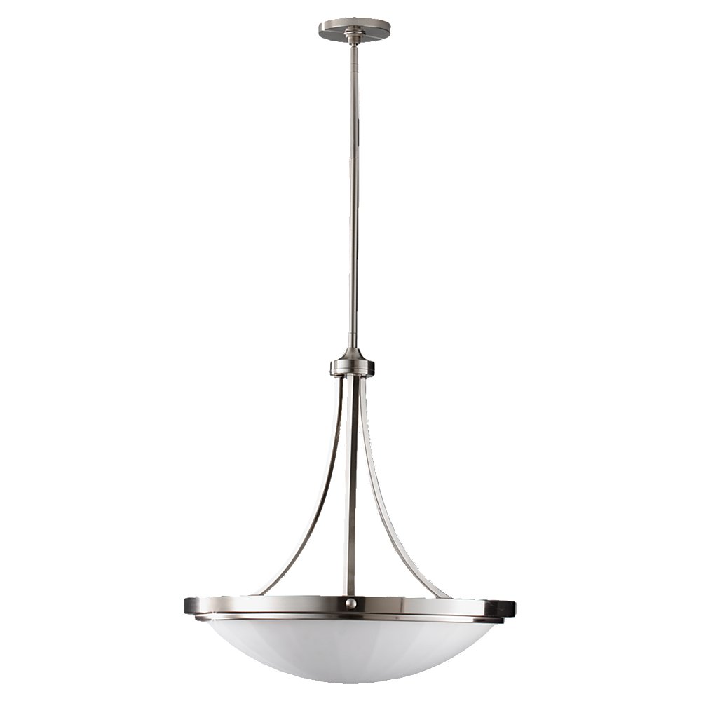 Murray Feiss 3 Bulb Brushed Steel Chandelier - C140-F2583/3BS
