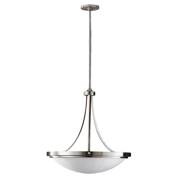 Murray Feiss 3 Bulb Brushed Steel Chandelier - C140-F2583/3BS