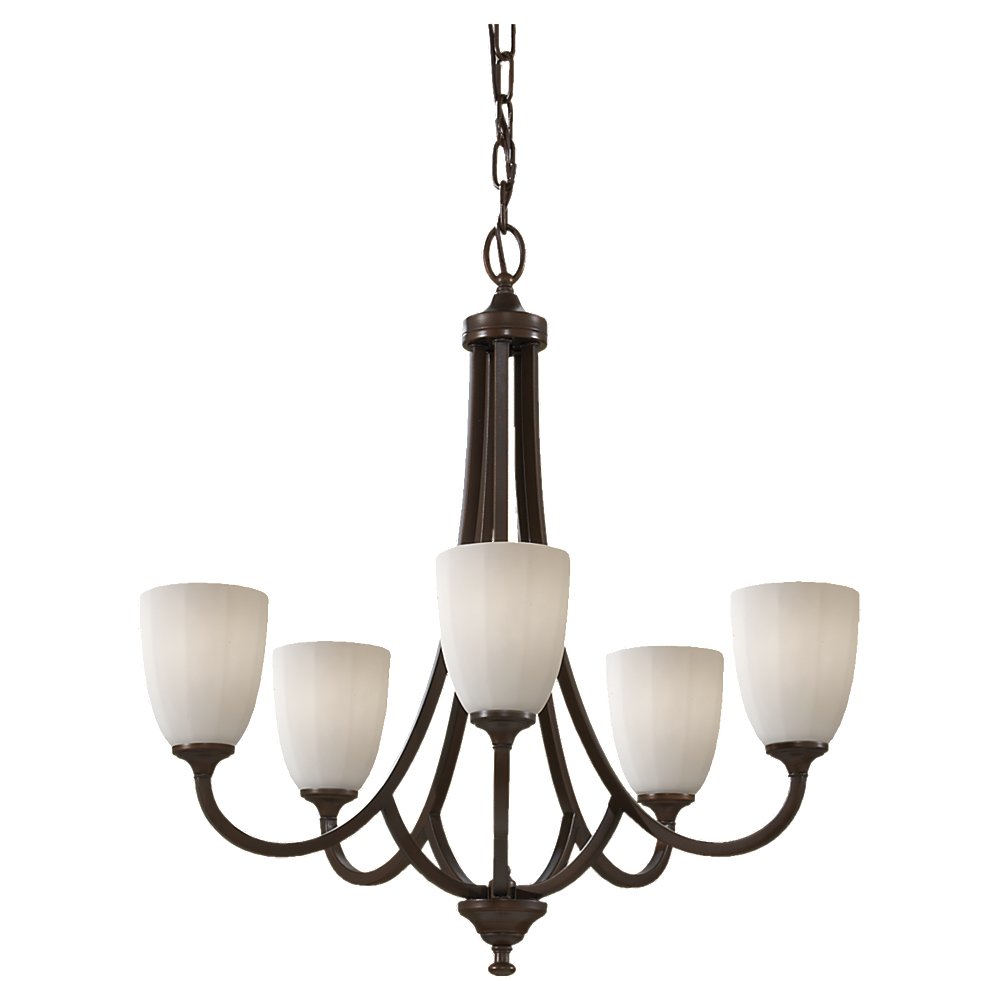 Murray Feiss 5 Bulb Heritage Bronze Chandelier - C140-F2584/5HTBZ
