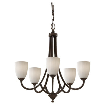 Murray Feiss 5 Bulb Heritage Bronze Chandelier - C140-F2584/5HTBZ