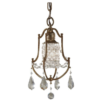 Murray Feiss 1 Bulb Oxidized Bronze Chandelier - C140-F2624/1OBZ