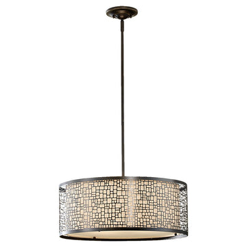 Murray Feiss 3 Bulb Light Antique Bronze Chandelier - C140-F2638/3LAB