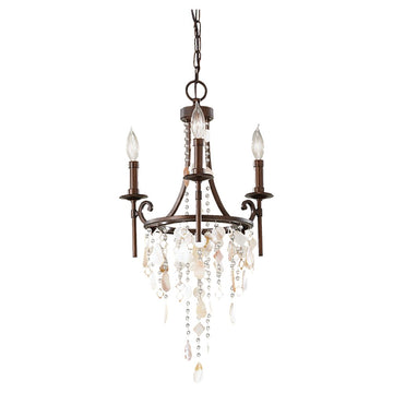 Murray Feiss 3 Bulb Heritage Bronze Chandelier - C140-F2662/3HTBZ
