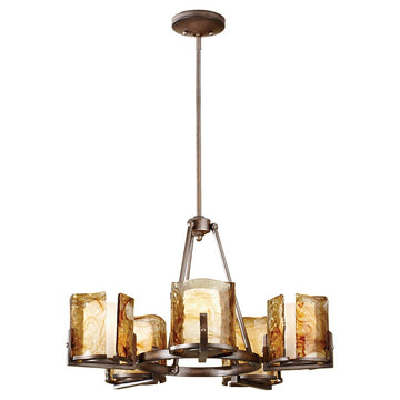 Murray Feiss 5 Bulb Roman Bronze Chandelier - C140-F2689/5RBZ
