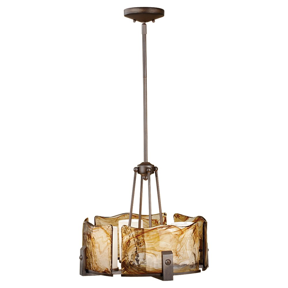 Murray Feiss 4 Bulb Roman Bronze Chandelier - C140-F2691/4RBZ