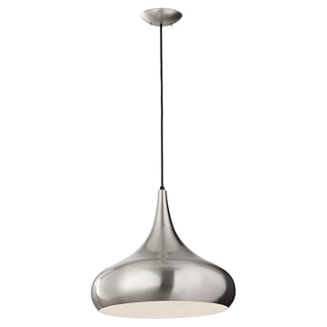 Murray Feiss 1 Bulb Brushed Steel Chandelier - C140-F2706/1BS