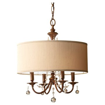 Murray Feiss 4 Bulb Firenze Gold Chandelier - C140-F2727/4FG
