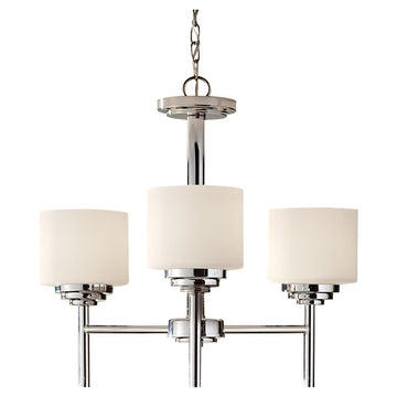Murray Feiss 3 Bulb Polished Nickel Chandelier - C140-F2765/3PN