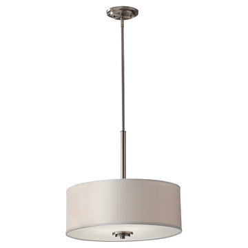 Murray Feiss 3 Bulb Brushed Steel Chandelier - C140-F2771/3BS