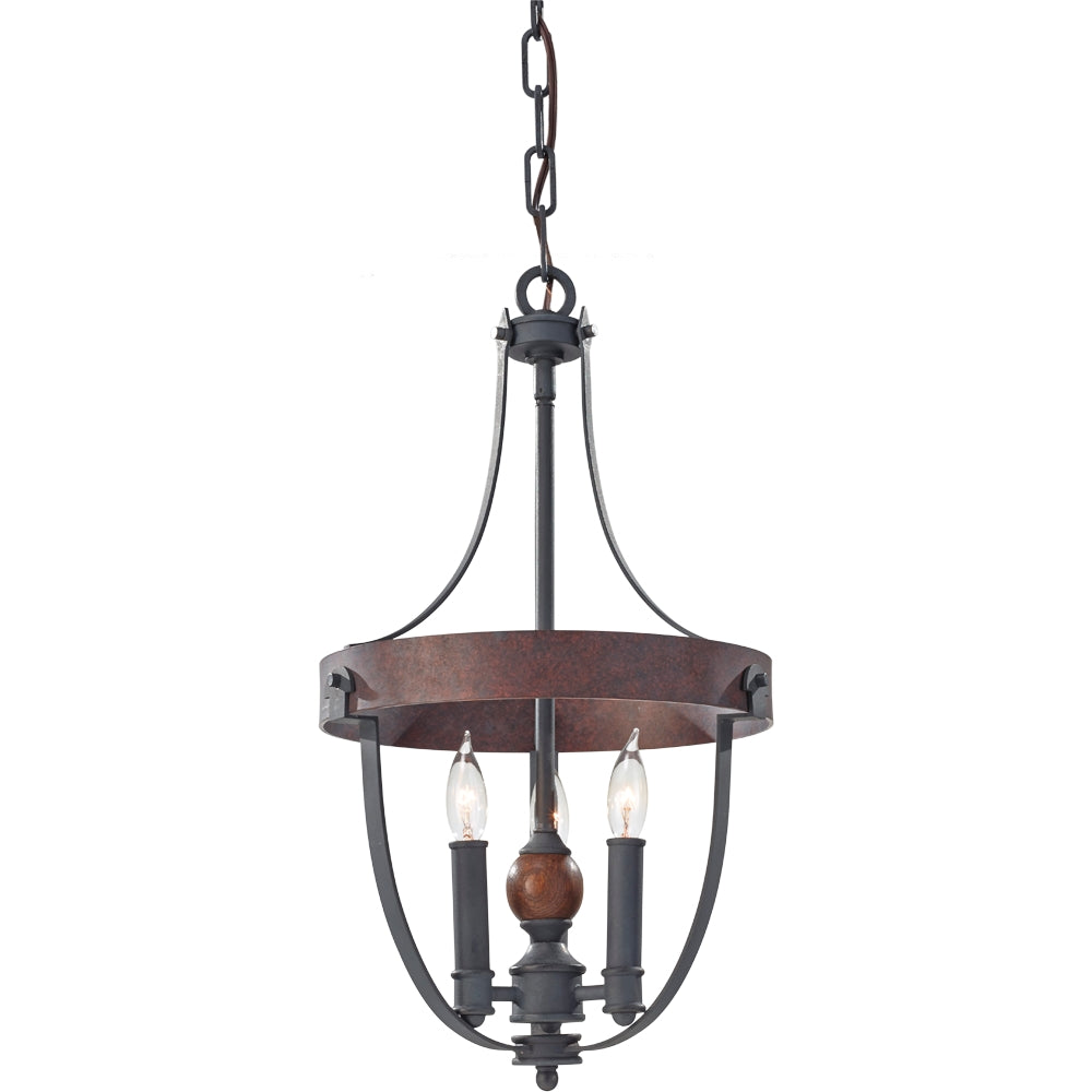 Murray Feiss 3 Bulb AF/CHARCOAL BRICK/ACORN Chandelier - C140-F2795/3AF/CBA