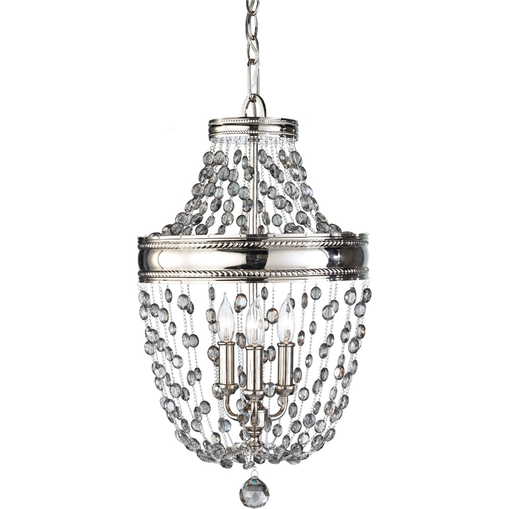 Murray Feiss 3 Bulb Polished Nickel Chandelier - C140-F2812/3PN