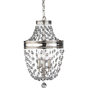 Murray Feiss 3 Bulb Polished Nickel Chandelier - C140-F2812/3PN