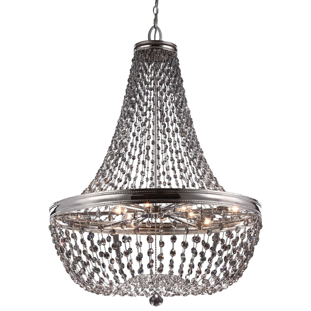 Murray Feiss 9 Bulb Polished Nickel Chandelier - C140-F2915/9PN