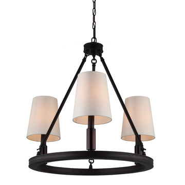 Murray Feiss 3 Bulb Oil Rubbed Bronze Chandelier - C140-F2921/3ORB