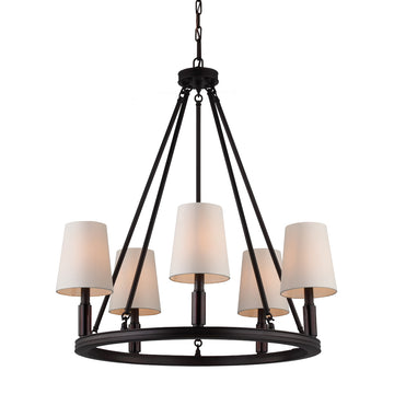 Murray Feiss 5 Bulb Oil Rubbed Bronze Chandelier - C140-F2922/5ORB