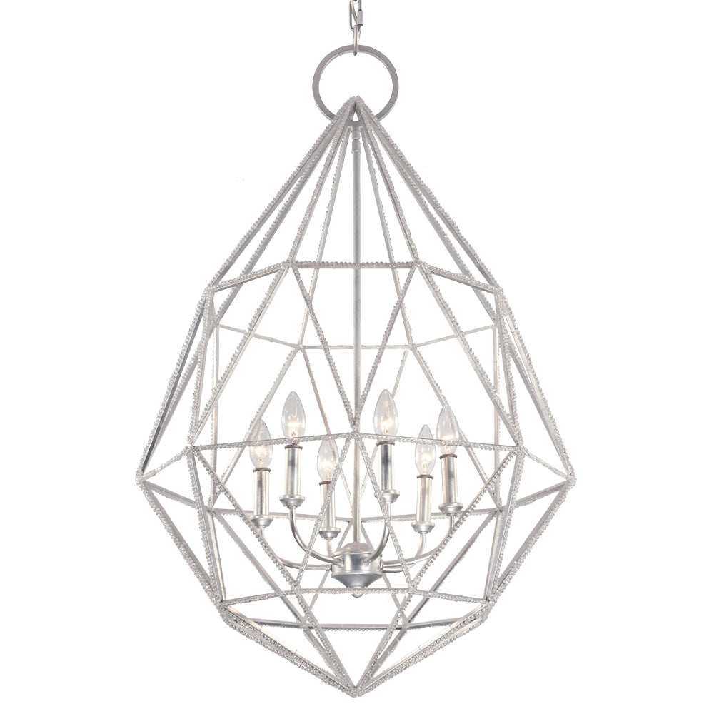 Murray Feiss 6 Bulb Silver Chandelier - C140-F2942/6SLV