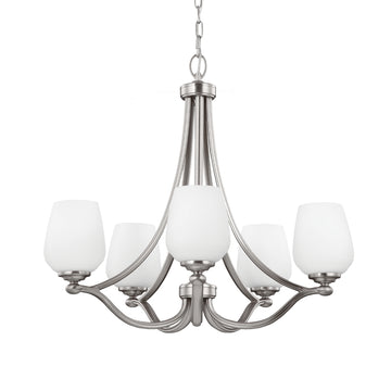 Murray Feiss 5 - Light Chandelier Satin Nickel - C140-F2960/5SN