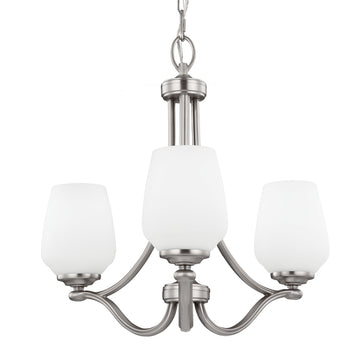 Murray Feiss 3 - Light Chandelier Satin Nickel - C140-F2963/3SN