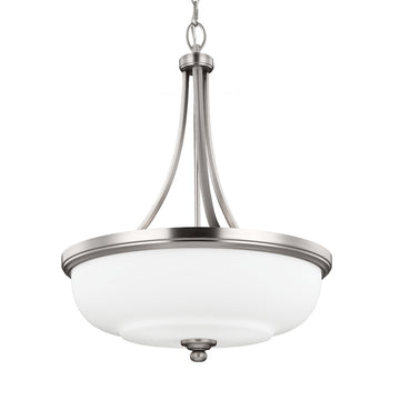 Murray Feiss 3 - Light Uplight Pendant Satin Nickel - C140-F2966/3SN