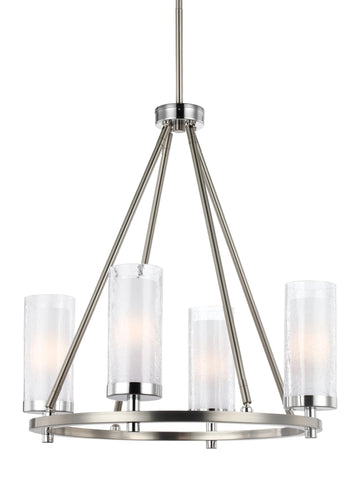Murray Feiss 4 - Light Chandelier Satin Nickel / Chrome - C140-F2984/4SN/CH