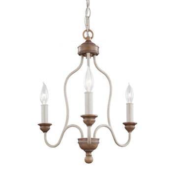 Murray Feiss 3 - Light Chandelier - C140-F2997/3CHKW/BW