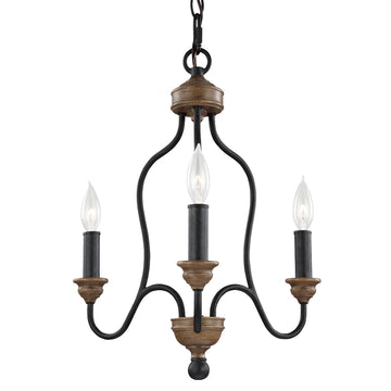 Murray Feiss 3 - Light Chandelier - C140-F2997/3DWZ/WO