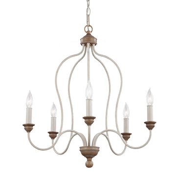 Murray Feiss 5 - Light Chandelier - C140-F2998/5CHKW/BW