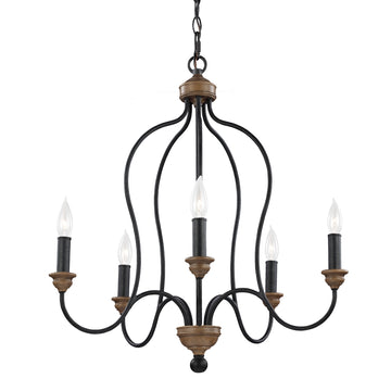 Murray Feiss 5 - Light Chandelier - C140-F2998/5DWZ/WO