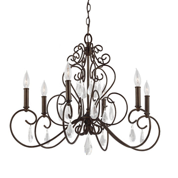Murray Feiss 6 - Light Chandelier - C140-F3042/6BNB
