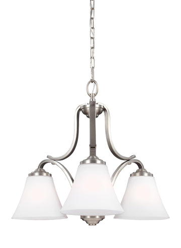 Murray Feiss 3 - Light Chandelier Satin Nickel - C140-F3064/3SN