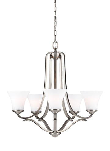 Murray Feiss 5 - Light Chandelier Satin Nickel - C140-F3065/5SN