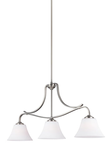 Murray Feiss 3 - Light Island Pendant Satin Nickel - C140-F3068/3SN