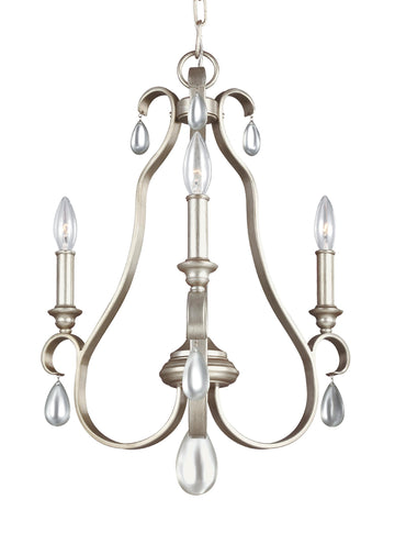 Murray Feiss 3 - Light Chandelier Sunrise Silver - C140-F3069/3SRS