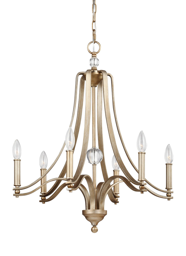 Murray Feiss 6 - Light Chandelier Sunset Gold - C140-F3075/6SG