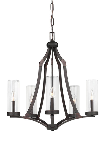Murray Feiss 5 - Light Chandelier Dark Antique Copper / Antique Copper - C140-F3080/5DAC/AC