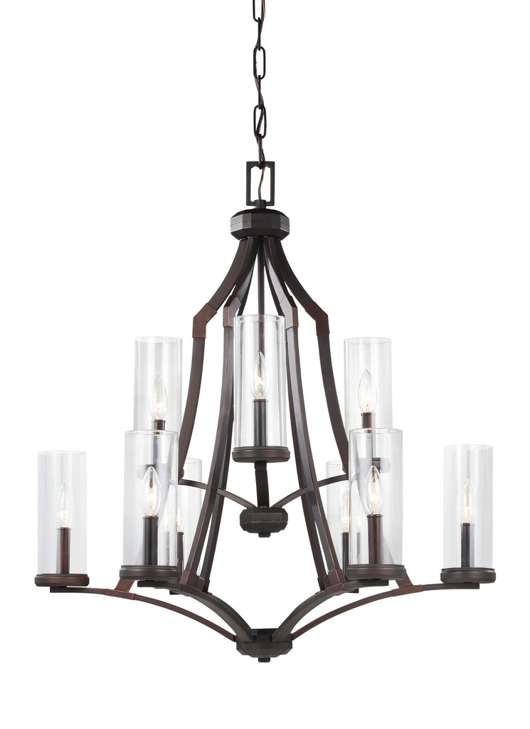 Murray Feiss 9 - Light Chandelier Dark Antique Copper / Antique Copper - C140-F3081/9DAC/AC